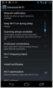 battery life in android
