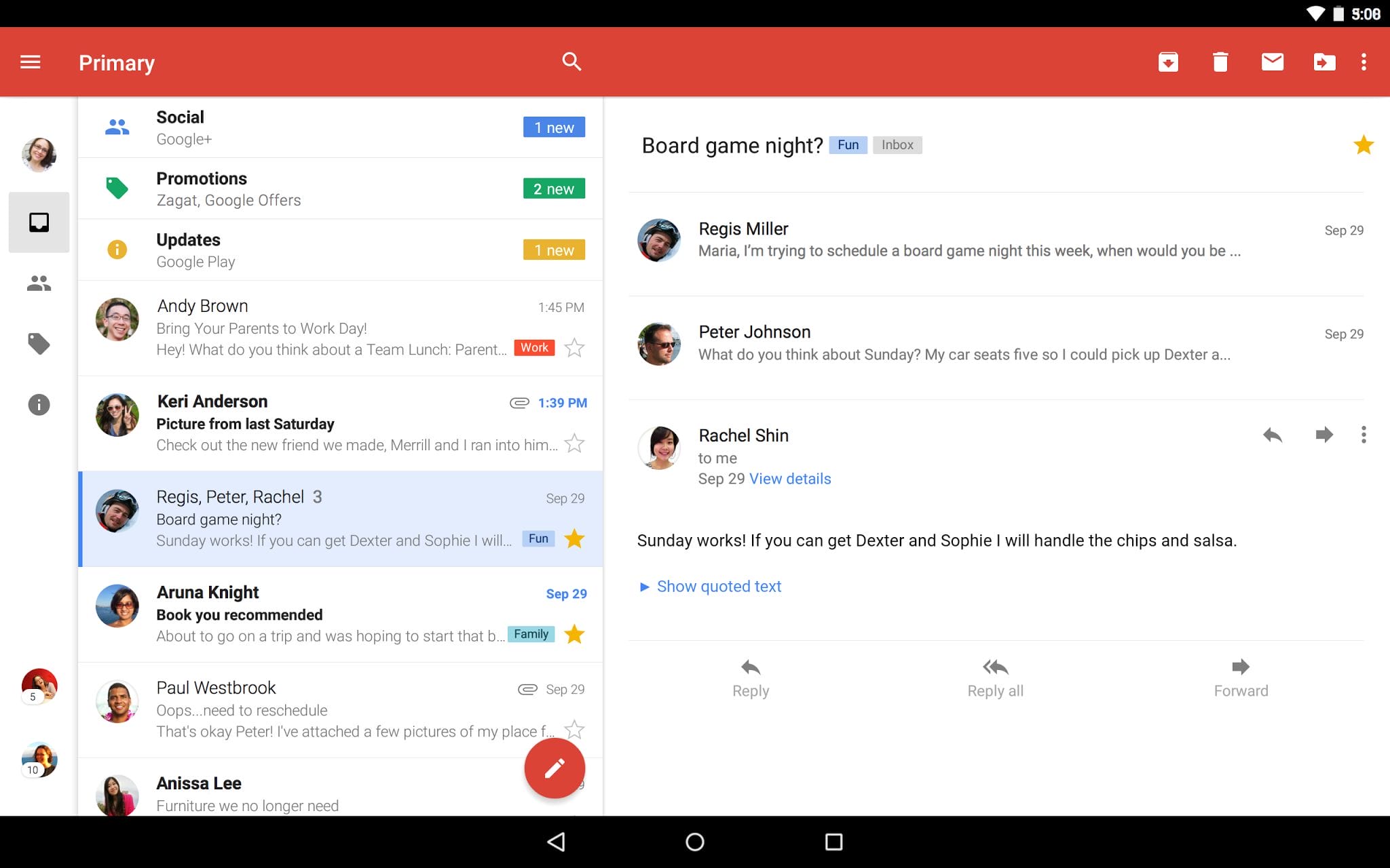 Gmail Blog Tablet image