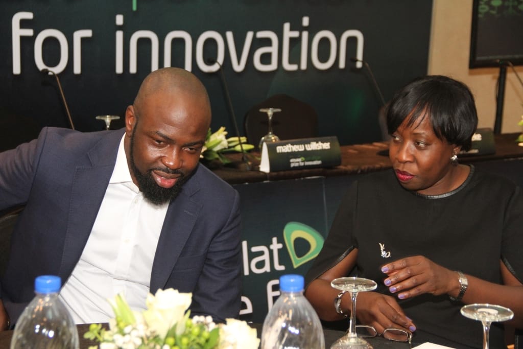 (L-R): Judge, Etisalat Pan-African Prize for Innovation, Audu Maikori and Member, Board of Innovators, Etisalat Pan-African Prize for Innovation, Funke Opeke, at the event