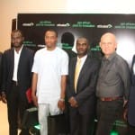 (L-R): Judge, Etisalat Pan-African Prize for Innovation, Babatunde Fafunwa; Winner, Etisalat Prize for Innovation (Ideas Category), Abdulganiyu Onabanjo; Winner, Winner, Etisalat Prize for Innovation (Product/Service Category), Anthony Oniwon; Judges, Etisalat Pan-African Prize for Innovation, Otuyemi Otule, Henrik Palsson and Audu Maikori, at the event.