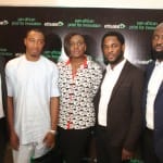 L-R): Chief Executive Officer, Etisalat Nigeria, Matthew Willsher; Winner, Winner, Etisalat Prize for Innovation (Product/Service Category), Anthony Oniwon; Head, Events & Sponsorship, Etisalat Nigeria, Modupe Thani; Director, Brands & Communications, Etisalat Nigeria, Enitan Denloye and Judge, Etisalat Pan-African Prize for Innovation, Audu Maikori, at the eve