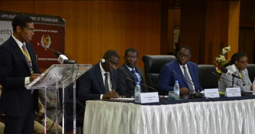 Dr Álvaro Sobrinho announces the Africa Business Champions for Science in Dakar, Senegal, on the invitation of His Excellency President Macky Sall