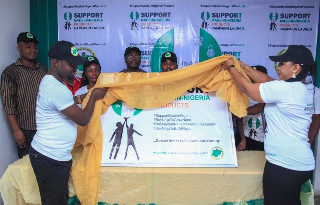 Young entrepreneurs of Nigeria Support Made in Nigeria