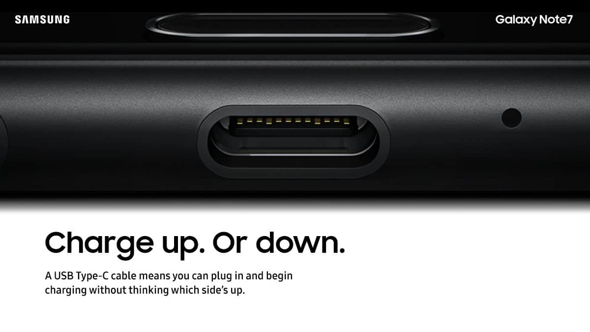 Galaxy Note 7, Charging