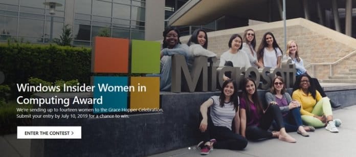 Windows Insider Women in Computing Award 2019