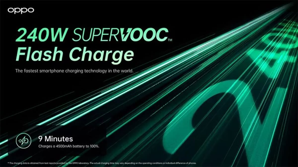 OPPO SUPERVOOC 240W flash charge