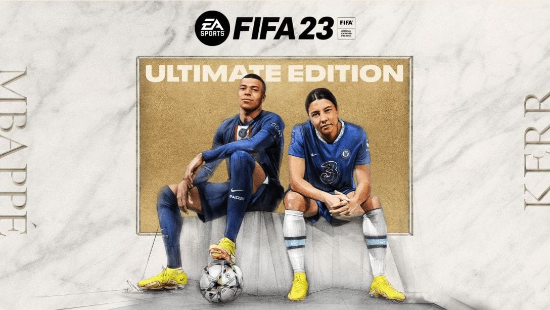 FIFA 23 cover image with Sam Kerr