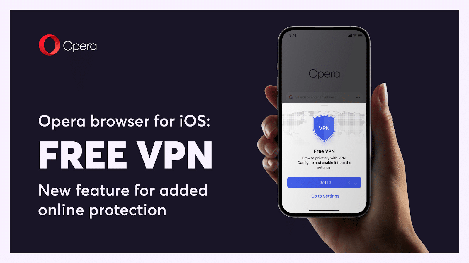 Opera Browser for iOS gets free inbuilt VPN - TechCity