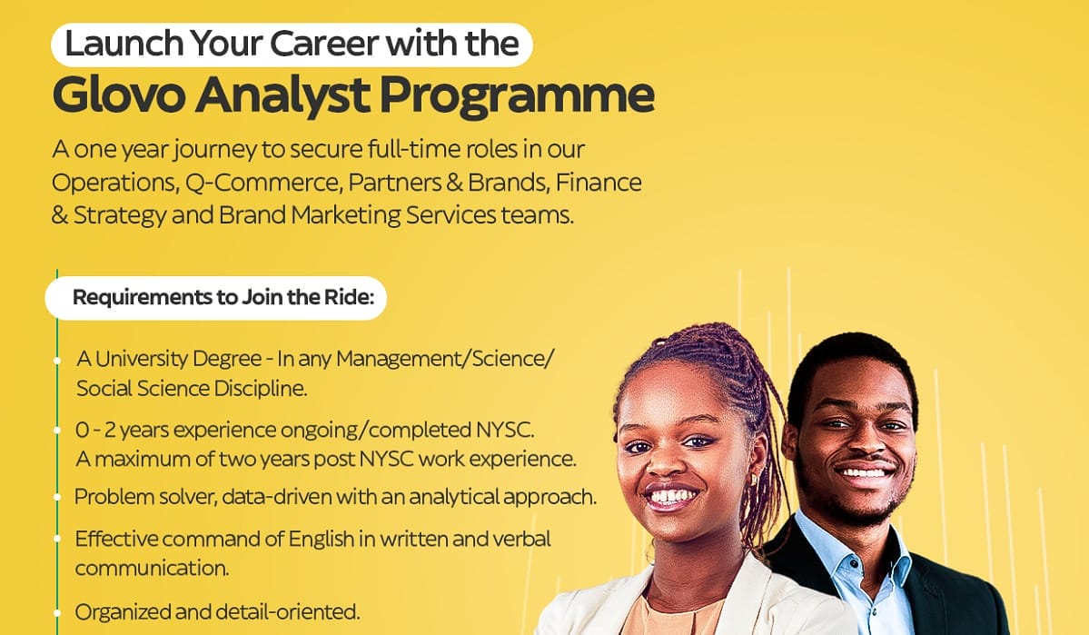 Apply for the Glovo Analyst Program