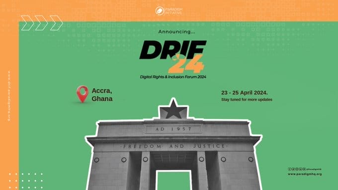 Registration opens for the Digital Rights and Inclusion Forum (DRIF24) in Ghana