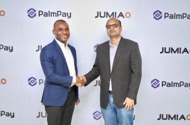 An illustration of Nigeria digital payments highlighting Jumia and PalmPay partnership for seamless transactions.