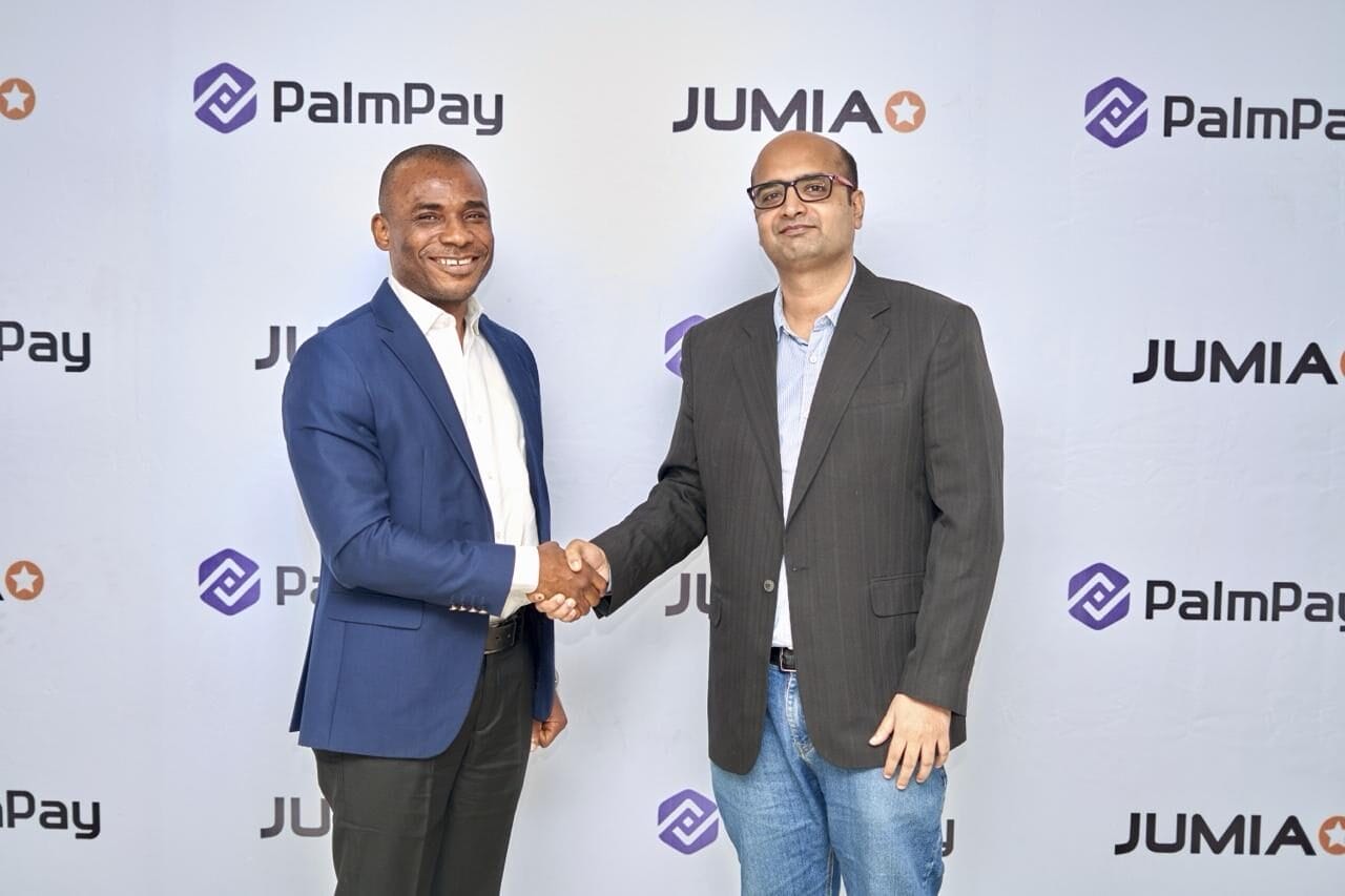 An illustration of Nigeria digital payments highlighting Jumia and PalmPay partnership for seamless transactions.