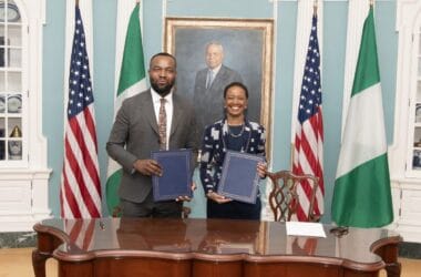 Image showcasing the U.S.-Nigeria partnership for digital infrastructure development.