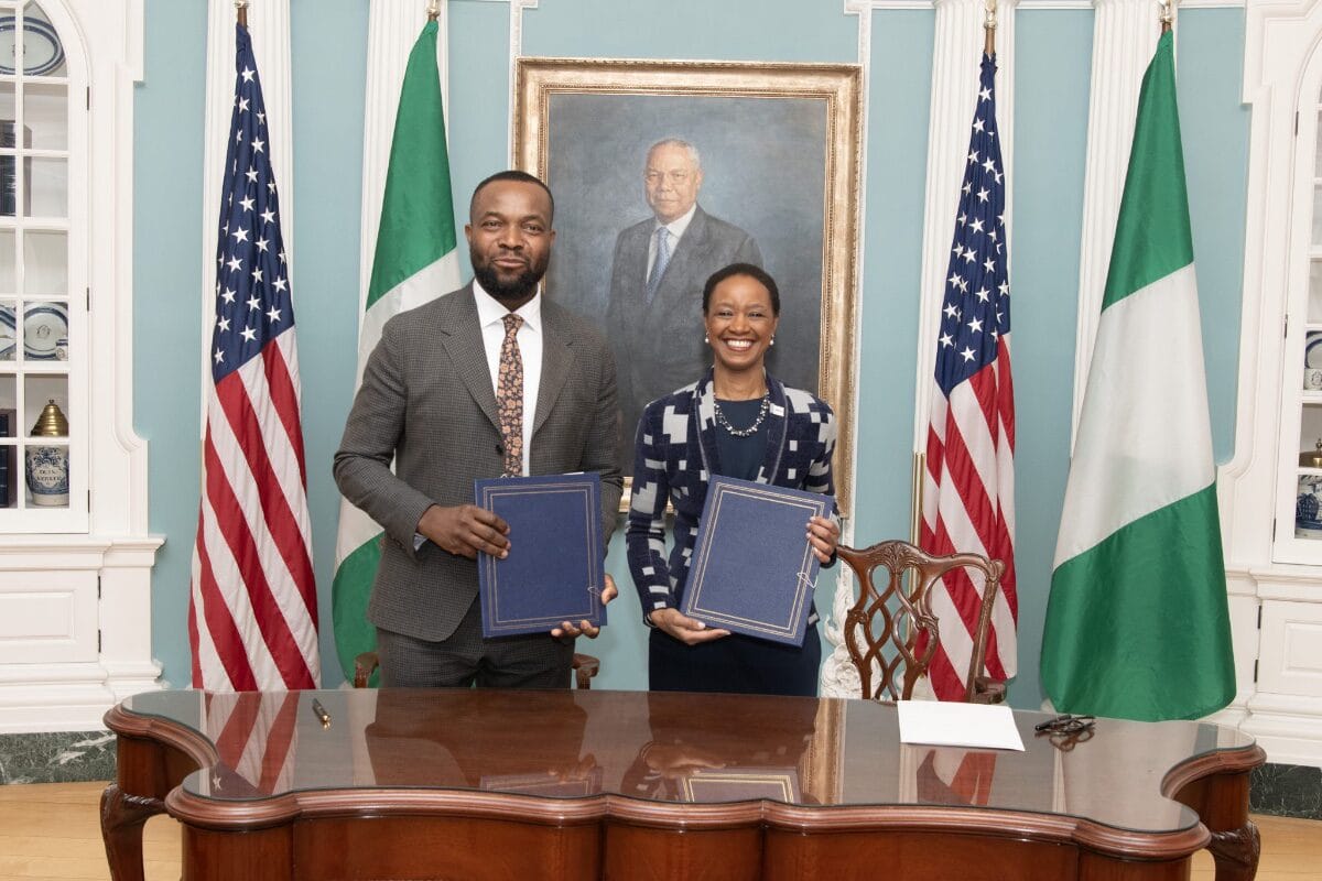 Image showcasing the U.S.-Nigeria partnership for digital infrastructure development.