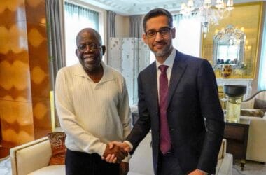 Google CEO Sundar Pichai meets Nigeria’s President Tinubu to discuss AI in Nigeria.