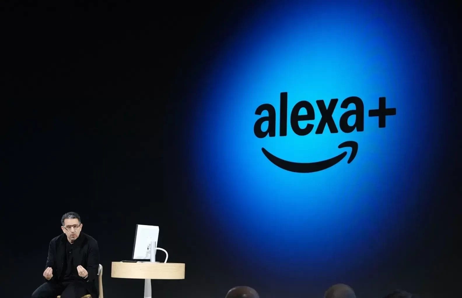 Amazon Alexa+ logo on a dark background, representing the latest AI-powered upgrade.