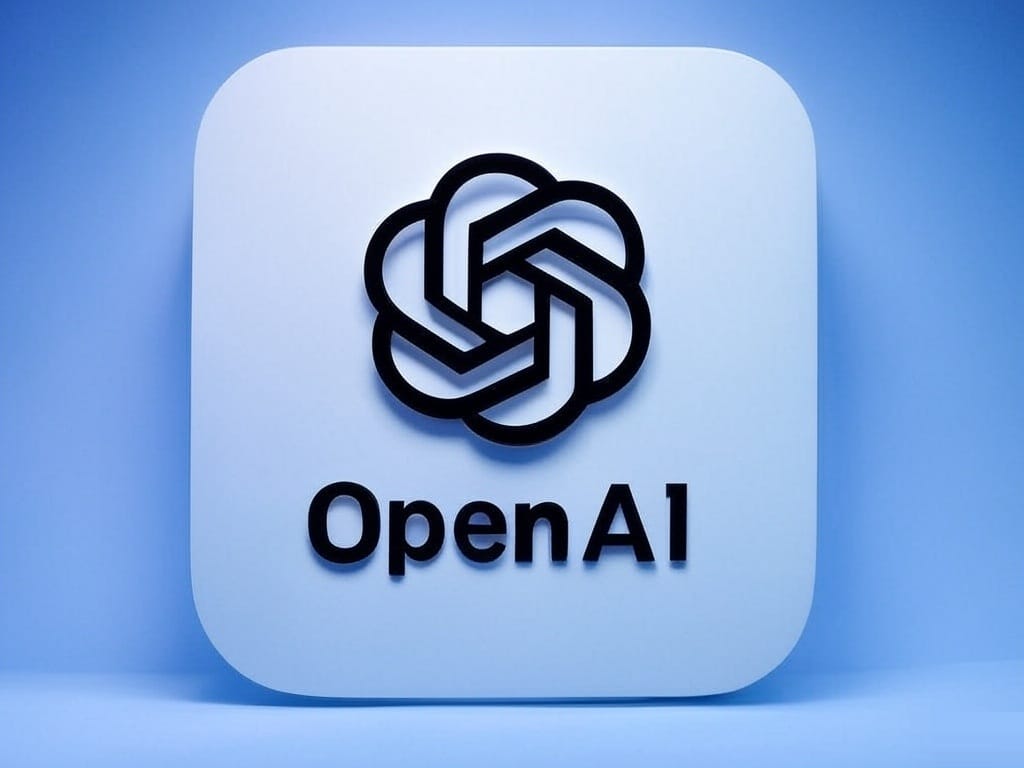 OpenAI logo, the official emblem of the artificial intelligence company behind ChatGPT and advanced AI innovations.