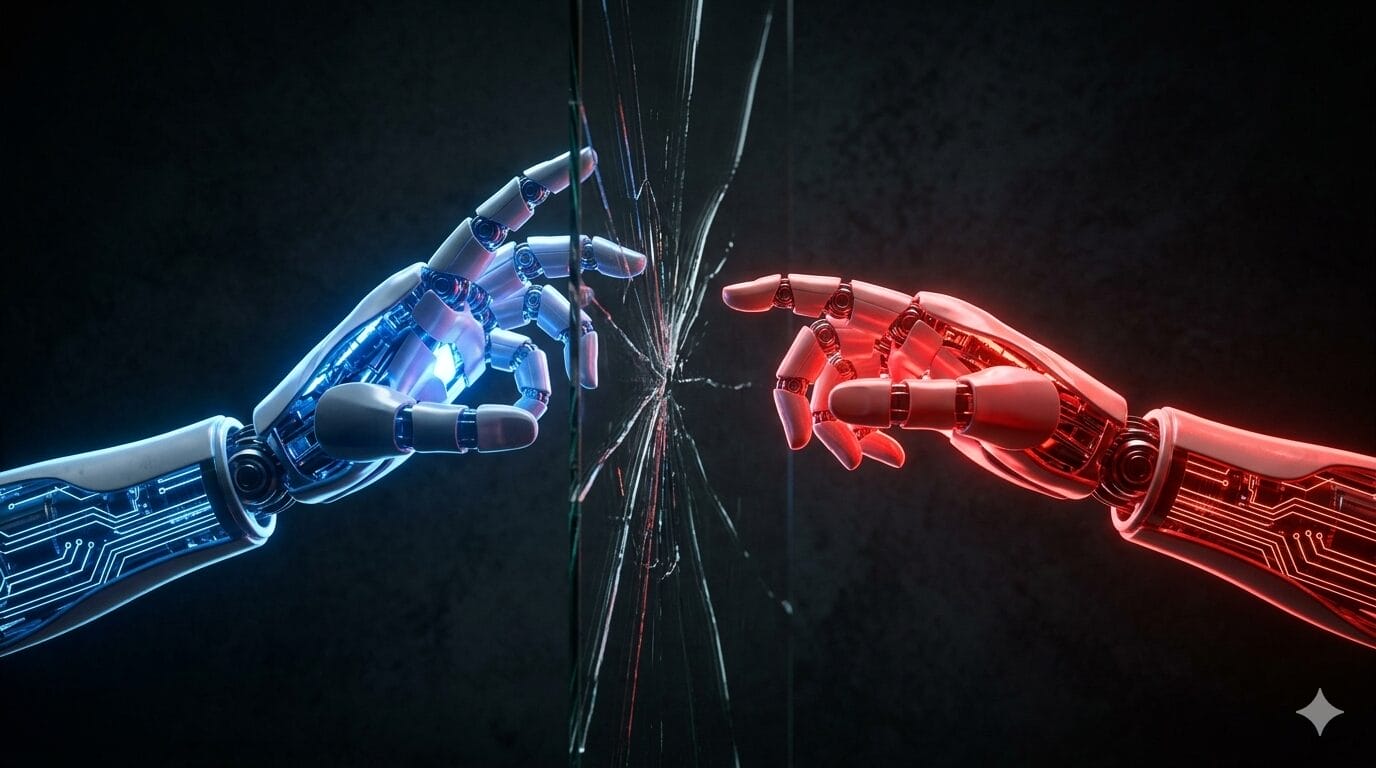 Meta logo and China flag illustration showing the blocked Manus AI acquisition deal in 2026